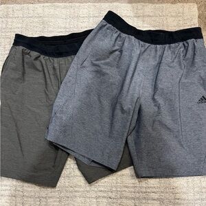 Adidas Men's Green & Gray Athletic Shorts Size Large